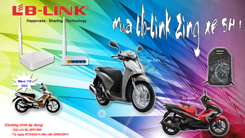 LB-LINK INCENTIVE : MUA LB-LINK ZING XE SH